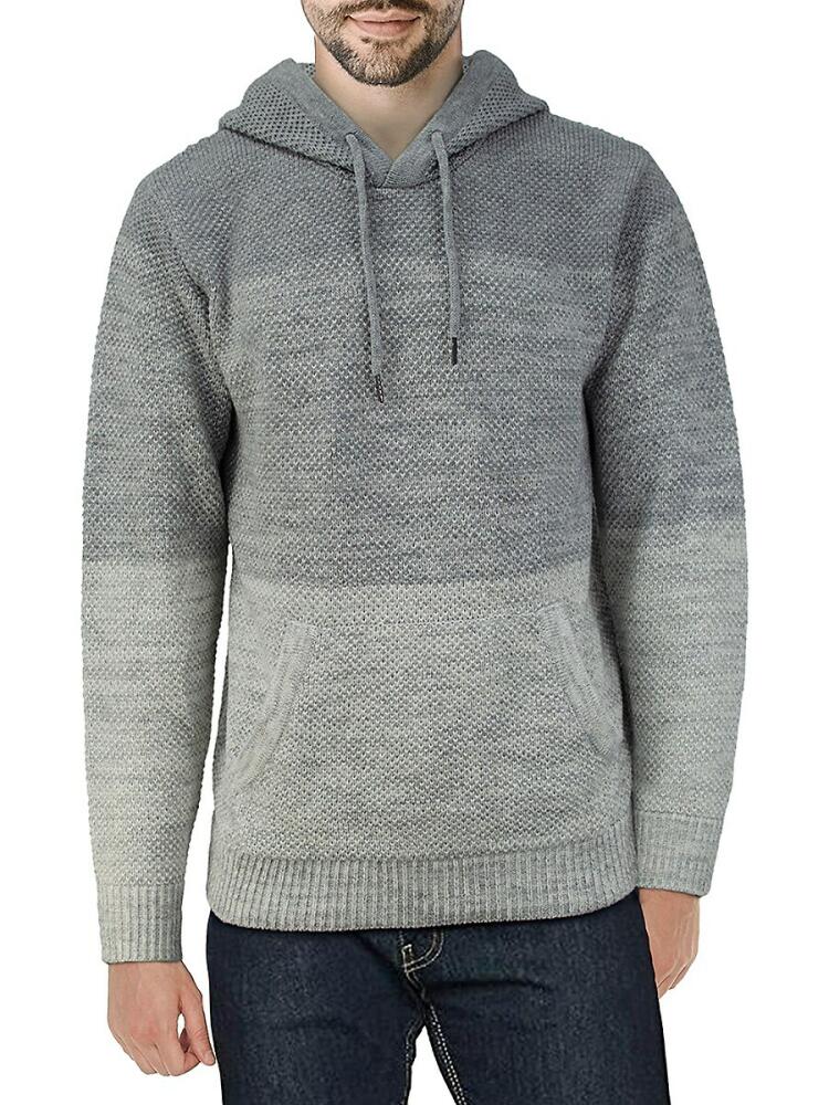 X Ray Men's Tonal Colorblock Hoodie - Light Grey Cover