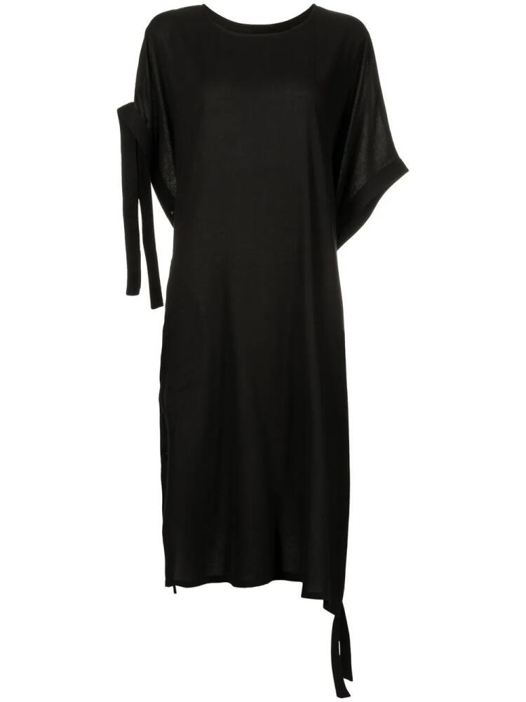 Y's buttoned side-tie midi dress - Black Cover