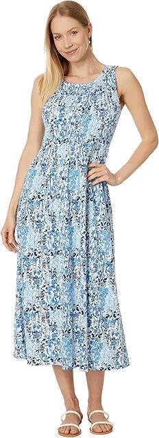 Tommy Hilfiger Sleeveless Smocked Floral Dress (Breeze Multi) Women's Dress Cover