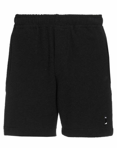 Grifoni Man Shorts & Bermuda Shorts Black Cotton, Polyamide Cover