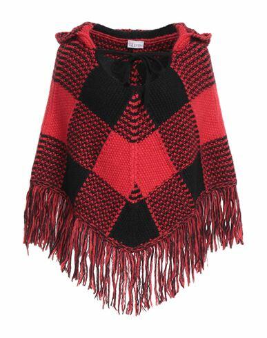 Red Valentino Woman Cape Red Acrylic, Polyamide, Mohair wool, Polyester Cover