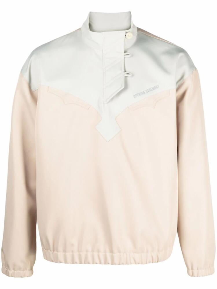 Opening Ceremony logo-embroidered western sweatshirt - Neutrals Cover