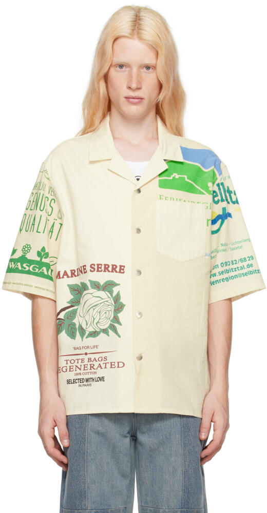 Marine Serre Off-White Regenerated Shirt Cover