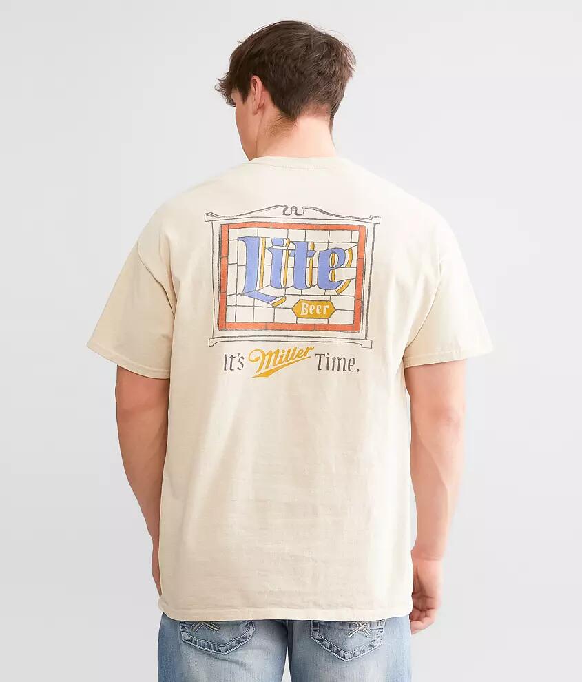 Junkfood Miller Lite® Stained Glass T-Shirt Cover