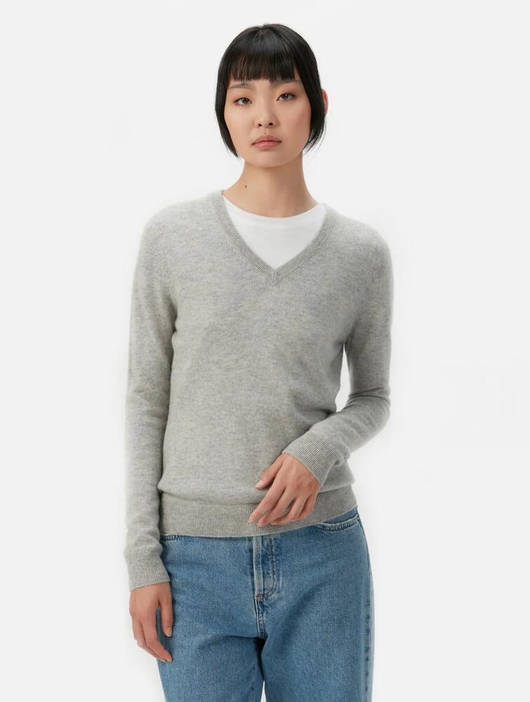 Gobi Cashmere V-Neck Sweater in Dawn Blue Cover