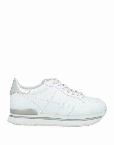 Hogan Woman Sneakers White Leather Cover