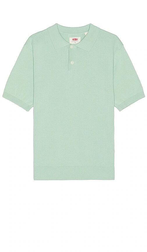 LEVI'S Sweater Knit Polo in Green Cover