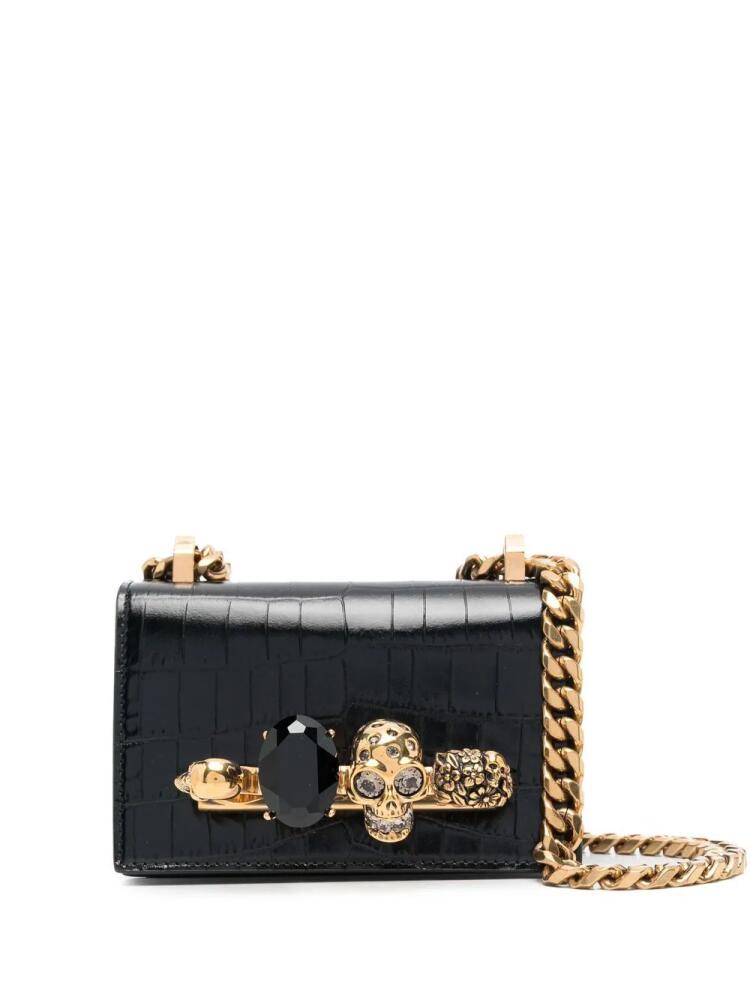 Alexander McQueen micro Jewelled Satchel bag - Black Cover