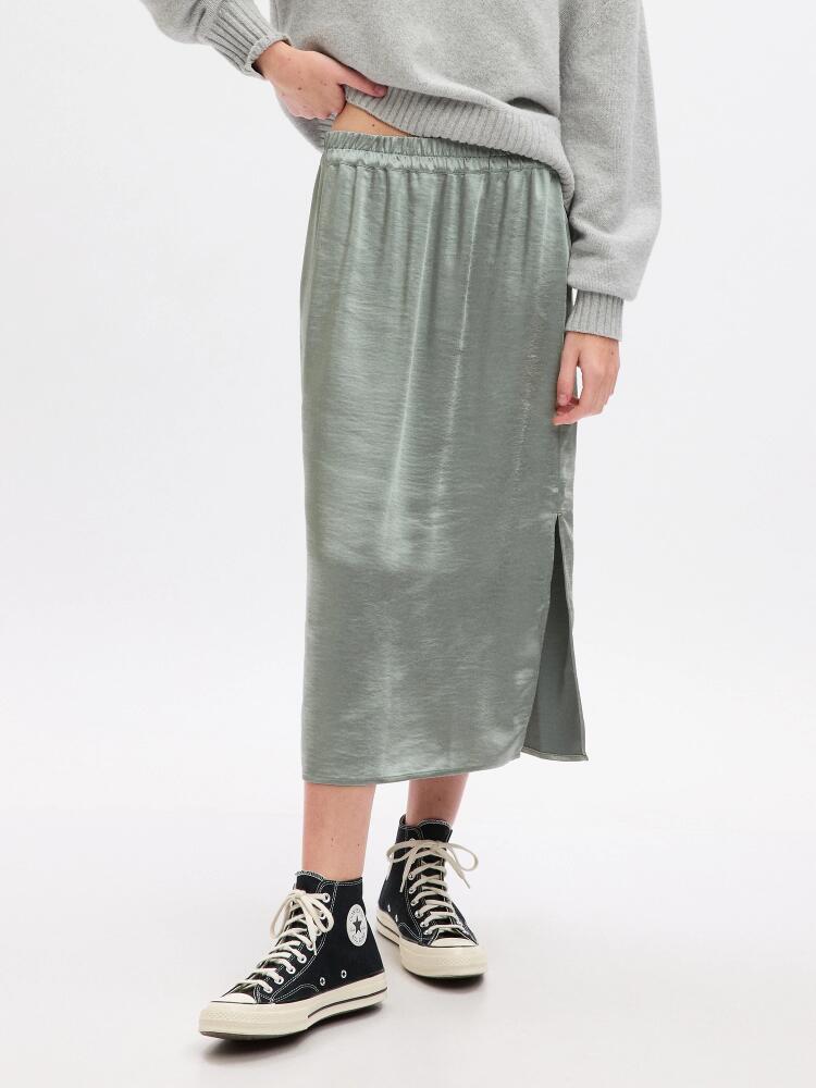 Gap Satin Midi Skirt Cover