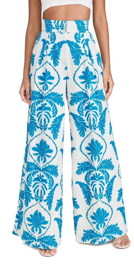 Andres Otalora Chavitos Pants Ivory/Cerulean Orchid Cover