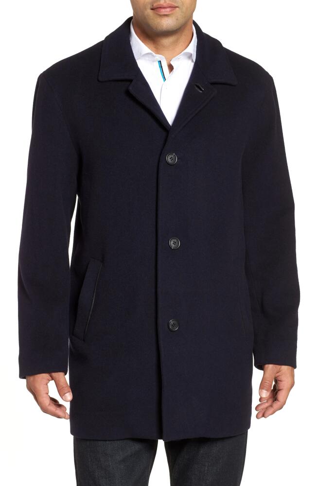 Cole Haan Wool Blend Overcoat in Navy Cover