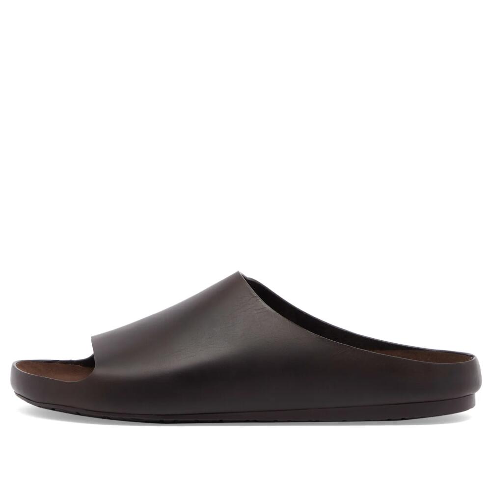 Loewe Men's Leather Sandal in Dark Brown Cover