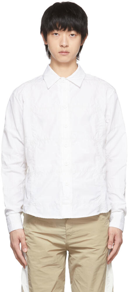 KUSIKOHC SSENSE Exclusive White Polyester Shirt Cover