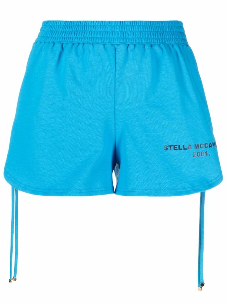 Stella McCartney side drawstring-fastening shorts - Blue Cover