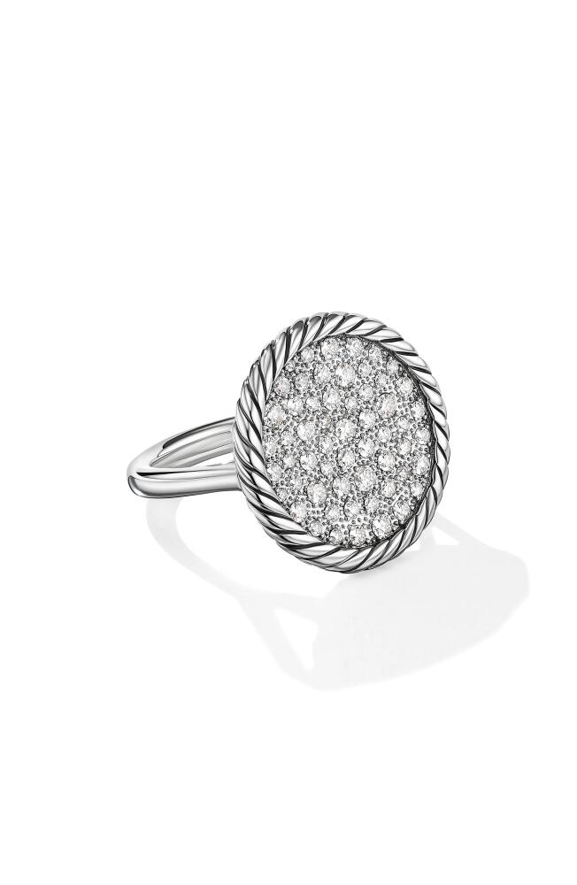 David Yurman Elements® Pavé Diamond Ring in Sterling Silver Cover