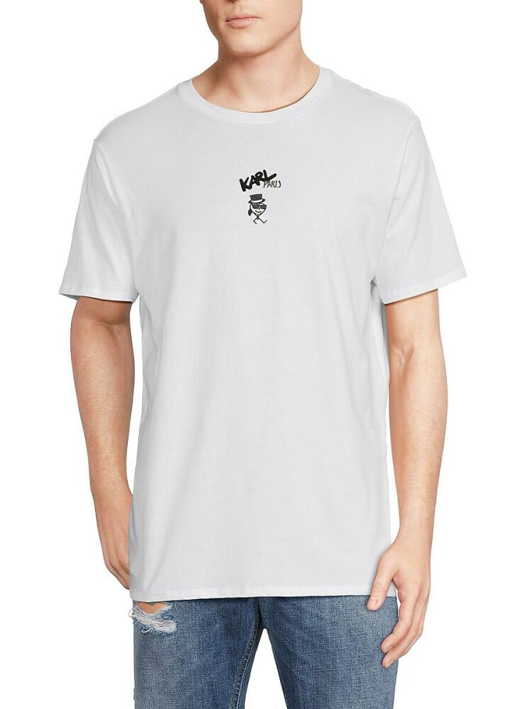 Karl Lagerfeld Paris Men's Graphic Tee - White Cover