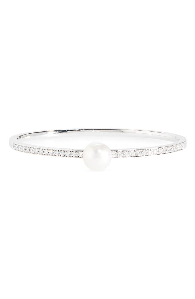 Mikimoto Diamond & Pearl Bracelet in White Gold Cover