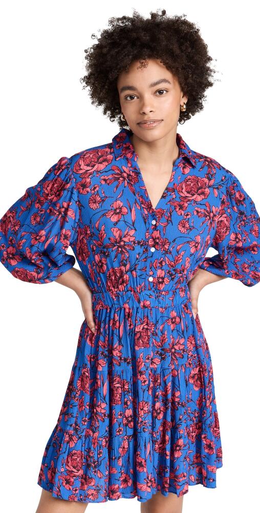 Playa Lucila Mini Dress Blue Floral Cover