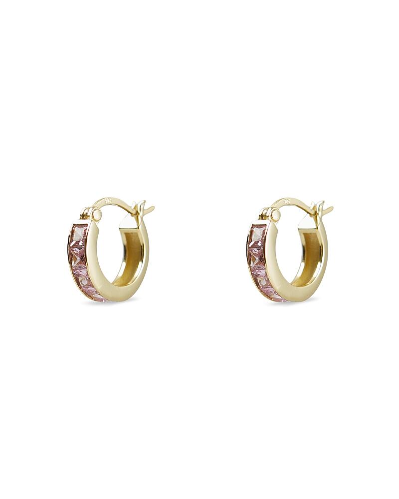 Argento Vivo Princess Cut Huggie Hoop Earrings Cover