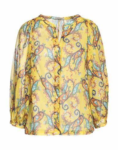 Camicettasnob Woman Shirt Yellow Cotton Cover