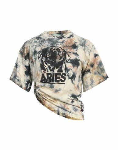 Aries Woman T-shirt Khaki Cotton Cover