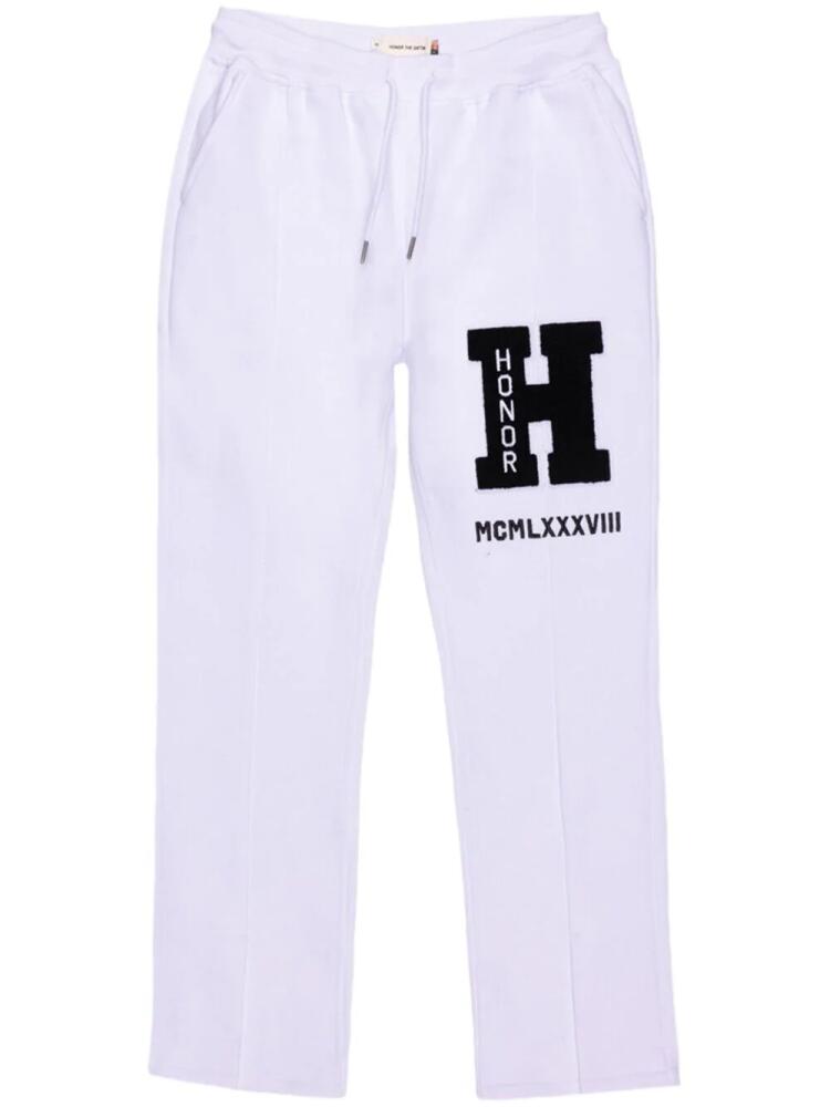 Honor The Gift Campus cotton track pants - White Cover