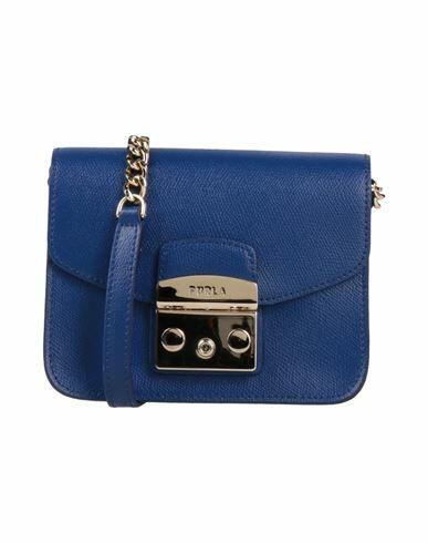 Furla Metropolis Mini Crossbody Woman Cross-body bag Bright blue Soft Leather Cover