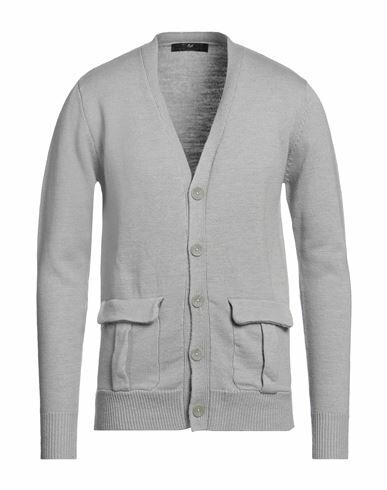 Daniele Alessandrini Man Cardigan Light grey Wool, Nylon, Alpaca wool Cover