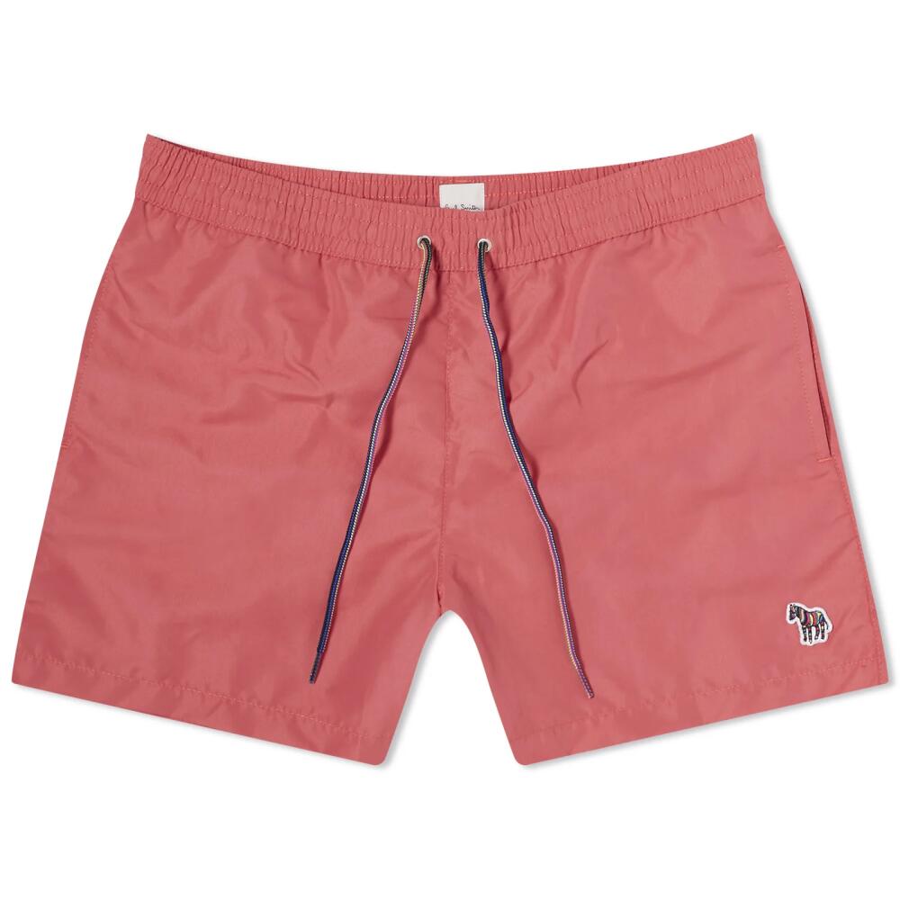 Paul Smith Men's Zebra Swim Shorts in Pink Cover