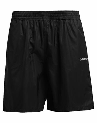 Off-white Man Swim trunks Black Polyester Cover