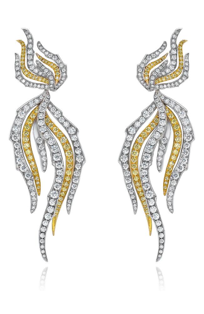 Mindi Mond Fire & Ice Diamond Drop Earrings in Dia/18K Yg Cover