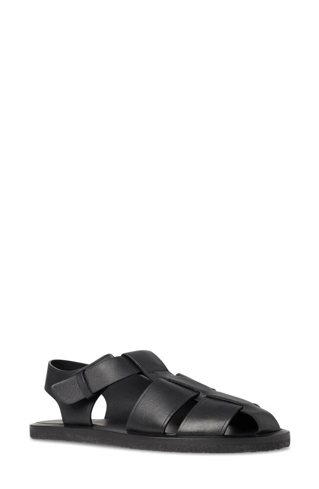 The Row Crepe Sole Fisherman Sandal in Black Cover