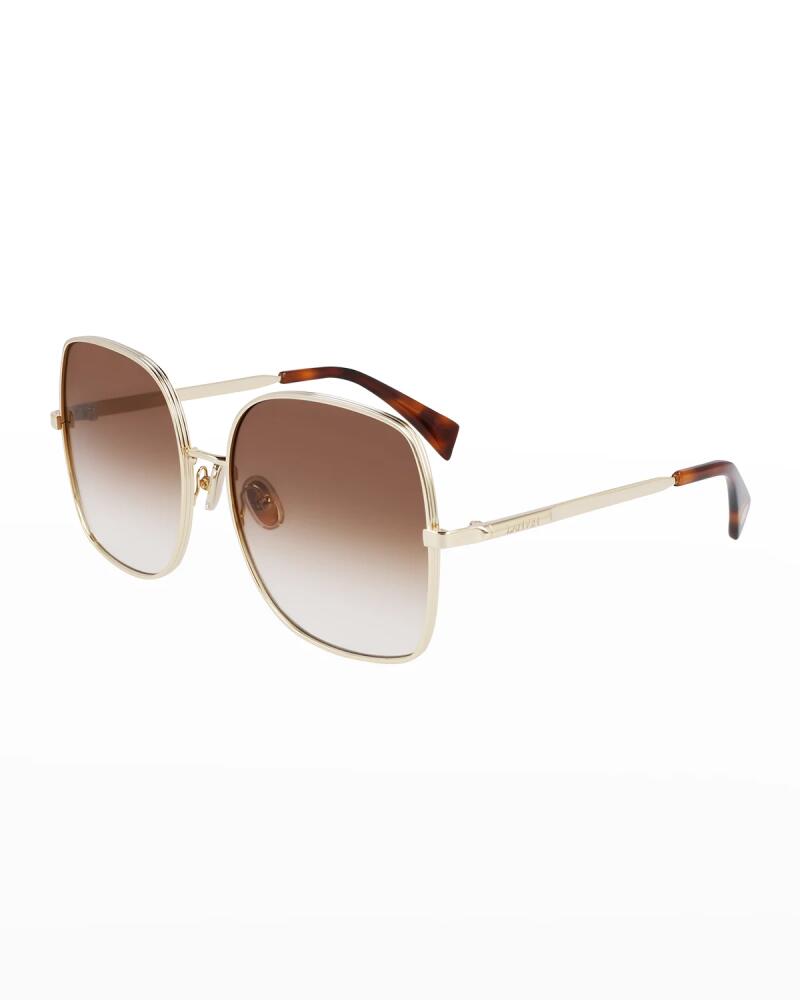 Lanvin Oversized Square Metal Sunglasses Cover