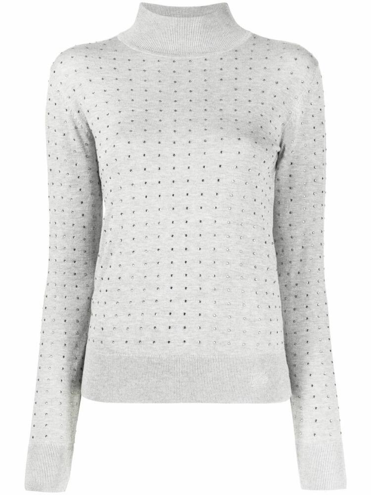 Karl Lagerfeld rhinestone open-back jumper - Grey Cover