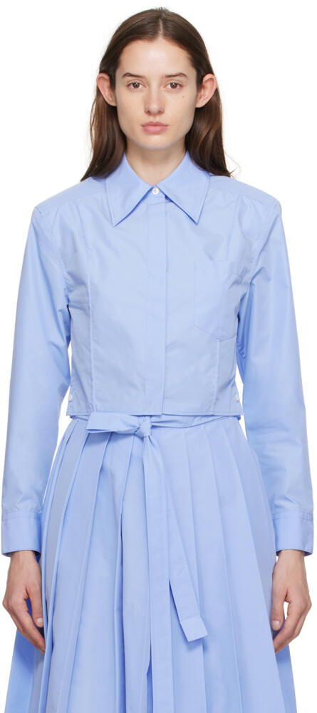 3.1 Phillip Lim Blue Cropped Shirt Cover