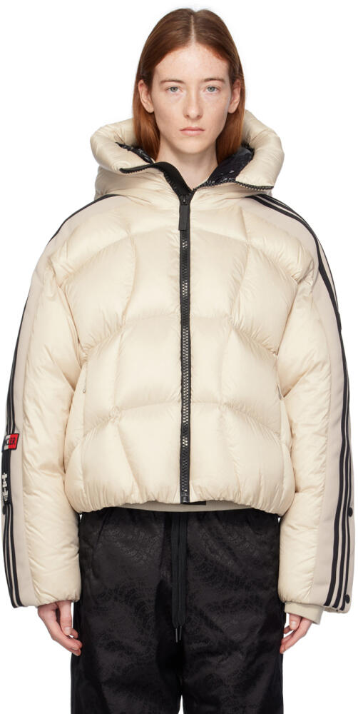 Moncler Genius Moncler x adidas Originals Beige Fusine Down Jacket Cover