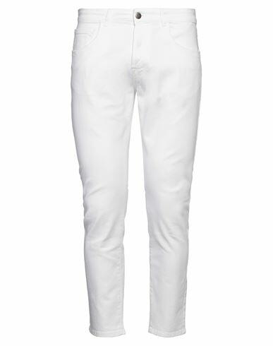 Reign Man Jeans White Cotton, Elastane Cover