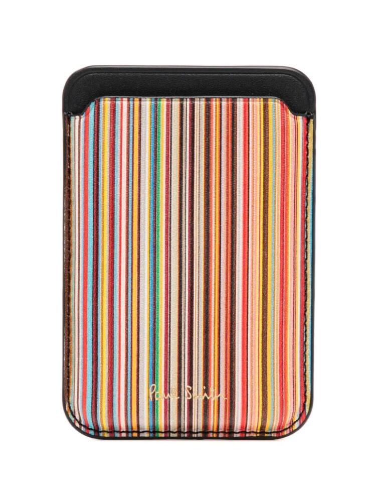 Paul Smith Signature Stripe iPhone MagSafe cardholder - Multicolour Cover