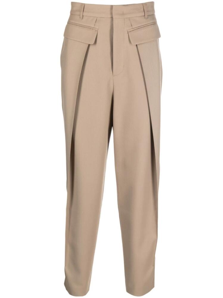 Ader Error Fran wool-blend trousers - Neutrals Cover