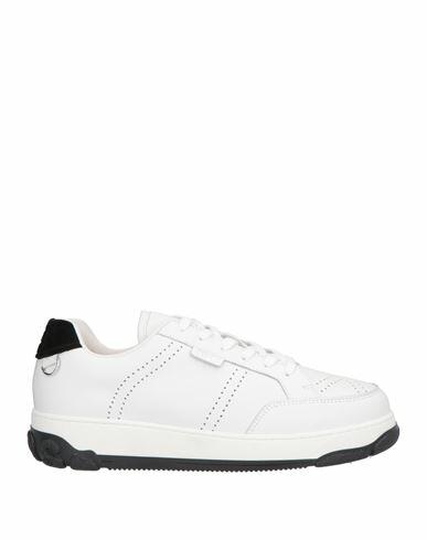 Gcds Woman Sneakers White Leather Cover