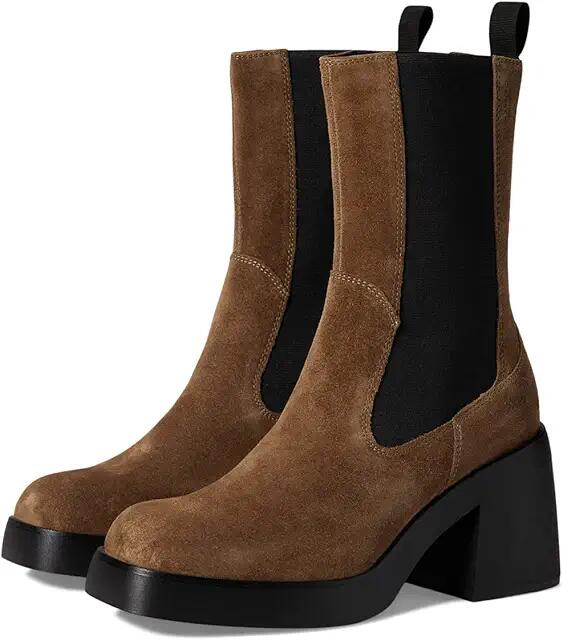 Vagabond Shoemakers Brooke Suede Chelsea Bootie (Mud) Women's Shoes Cover