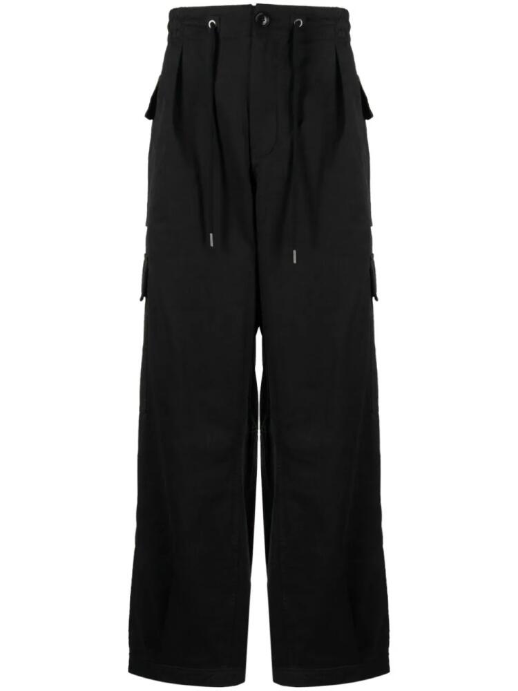 FIVE CM straight-leg cargo trousers - Black Cover