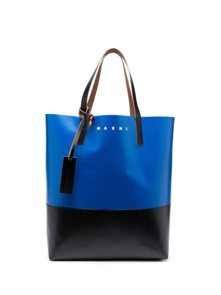 Marni Tribeca leather tote bag - Blue Cover