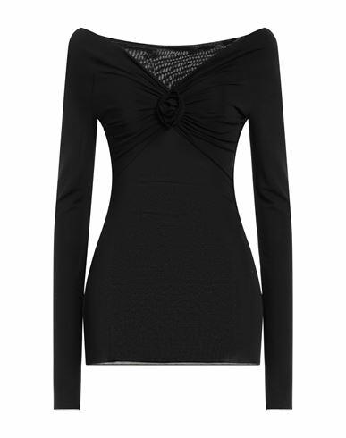 Blumarine Woman T-shirt Black Viscose, Elastane Cover