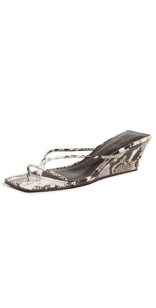 St. Agni Minimal Low Wedges Python Cover