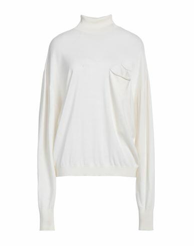 Quira Woman Turtleneck Ivory Virgin Wool Cover