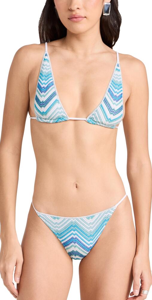 Missoni Bikini Set Microshaded Blue Tones Cover