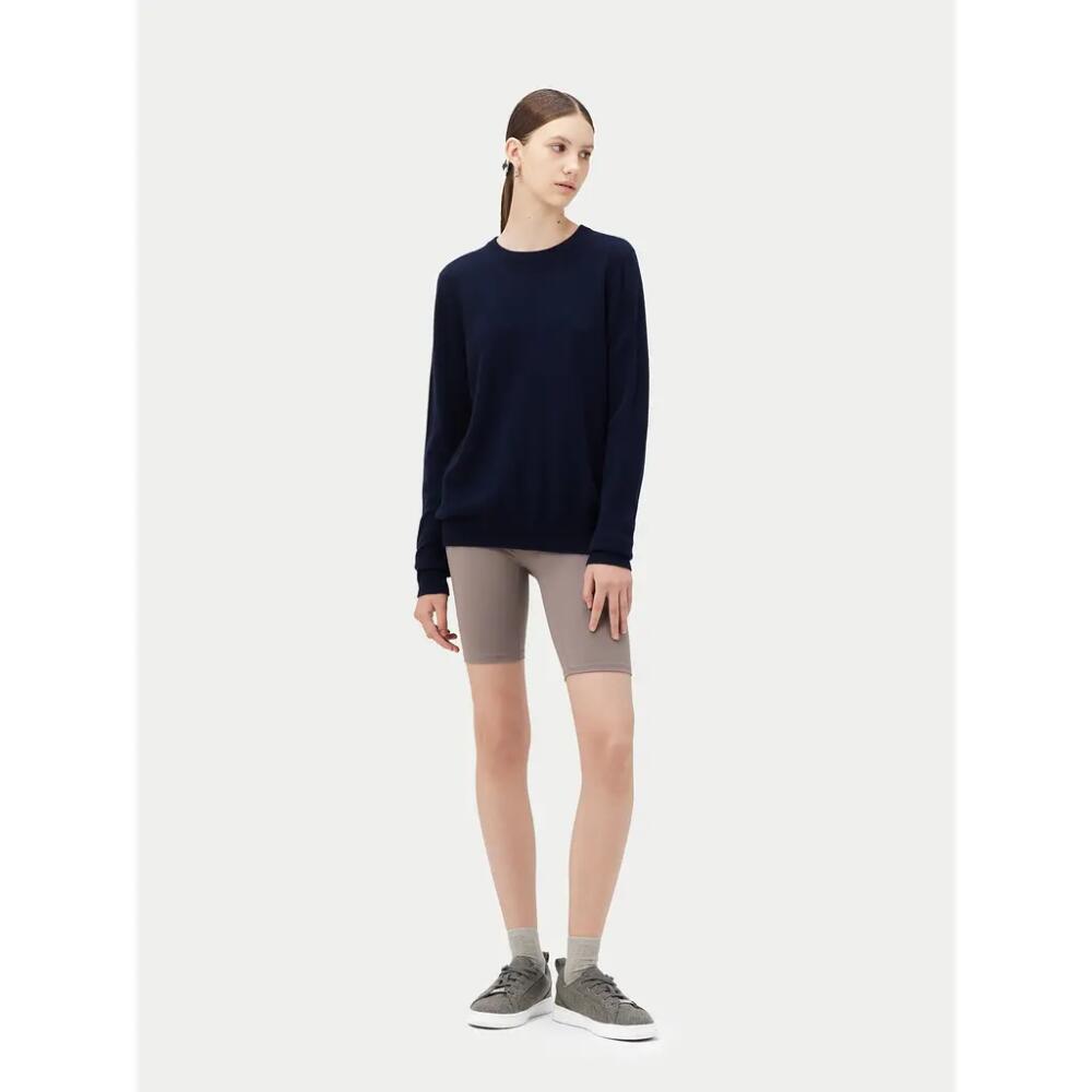 Gobi Cashmere Crew Neck Sweater in Navy Cover