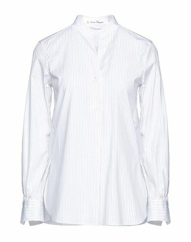 Le Sarte Pettegole Woman Shirt White Cotton, Elastane Cover