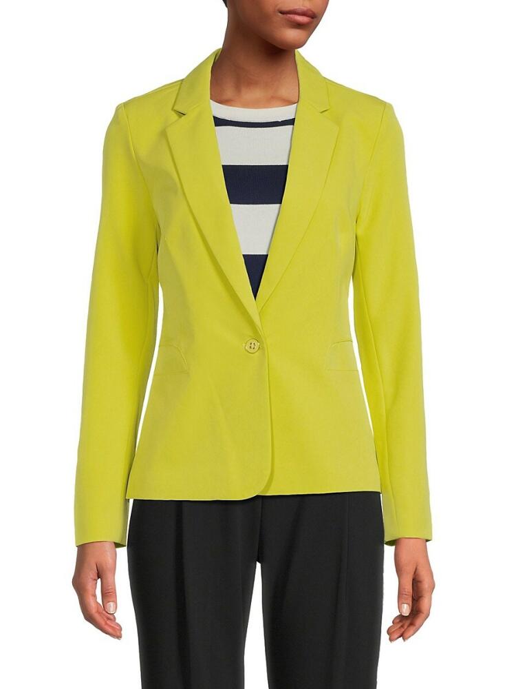 NANETTE nanette lepore Women's Notch Lapel Blazer - Citrine Cover